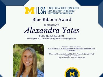 2021 UROP Spring Symposium Blue Ribbon IG 1 